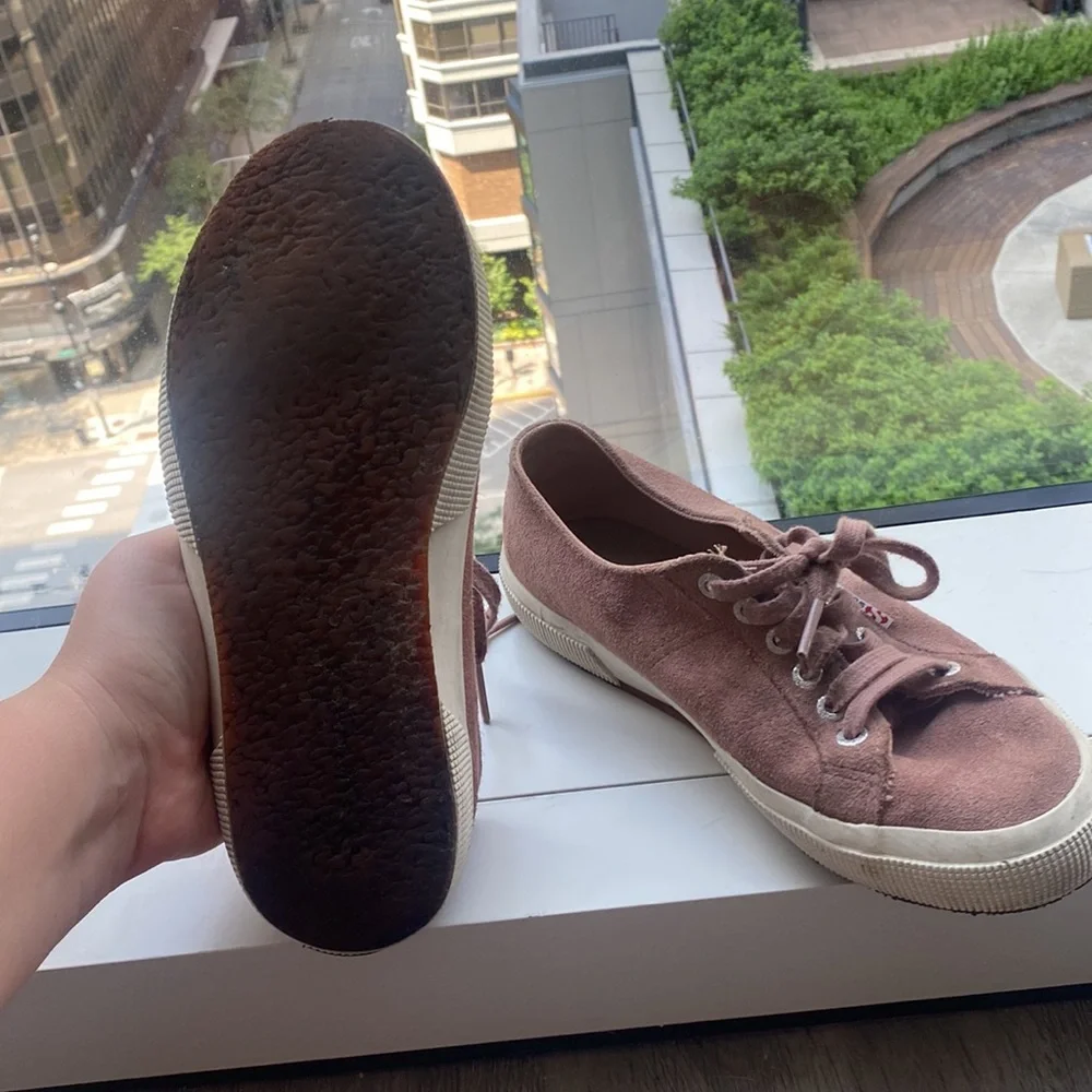 Superga mauve shoe